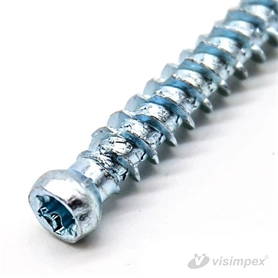 Ablaktokrögzítő csavar redukált fejjel, horganyzott