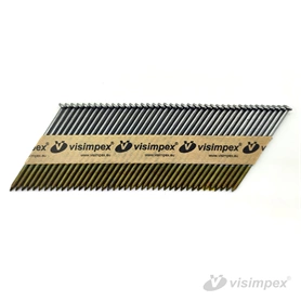 Gyűrűs papír-síktáras D-fejű szeg 34°