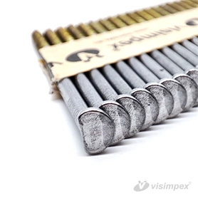 Gyűrűs papír-síktáras D-fejű szeg 34°