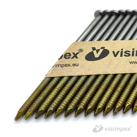 Gyűrűs papír-síktáras D-fejű szeg 34°