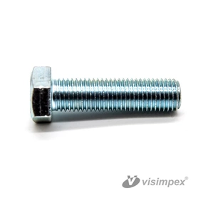 Hatlapfejű tövigmenetes csavar DIN 933/ISO 4017 8.8, horganyzott