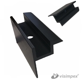 KU35 - alumínium végzáró és tartóelem fekete