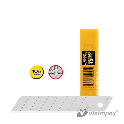 Olfa LB-10 penge 18mm (10 db/csomag) (OLFA) Olfa LB-10 penge 18mm (10 db/csomag) (OLFA)