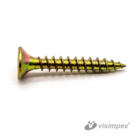 Süllyesztett fejű faforgácslap csavar PZ, sárga
