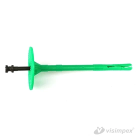 Szigetelésrögzítő műanyag szeggel, zöld