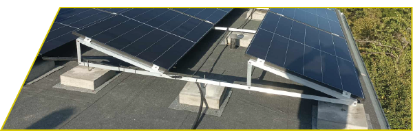 Déli tájolású tartószerkezet